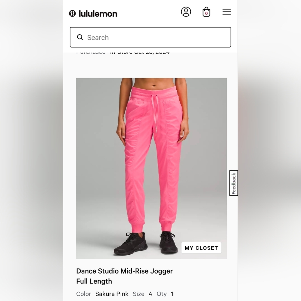 Lululemon Athletica Coral Jogger Pants